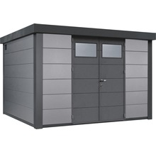 Gartenhaus Classico 3330 inkl. Regenrinne 348 x 318 cm lichtgrau