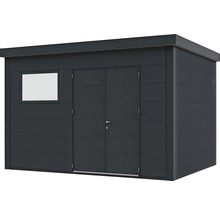 Gartenhaus Classico 3930 inkl. Regenrinne, Fenster 408 x 318 cm granitgrau