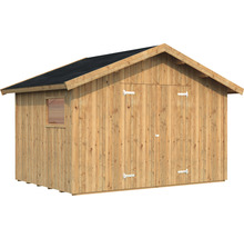 Holzgartenhaus mit Fenster und Tür
