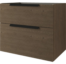 Meuble bas sous-vasque Urban frêne foncé 74 cm x 62 cm
