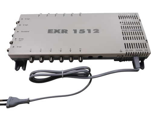 Commutateur multiple Kathrein EXR 1512 5 sur 12, système de répartition des signaux satellites FI, 1 satellite, 12 sorties d'abonnés
