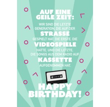 Carte postale Auf eine geile Zeit… Happy Birthday! 10,5x14,8 cm