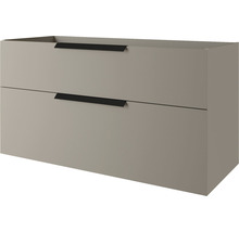 Meuble sous-vasque Baden Haus Urban couleur de façade gris mat mat 120 x 62 x 46 cm
