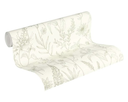 Rouleau de papier peint à motif floral