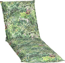 Coussin pour chaise longue 191 x 58 cm coton-tissu mélangé vert