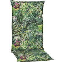 Galette d'assise pour siège à dossier haut 118 x 46 cm coton-tissu mélangé vert