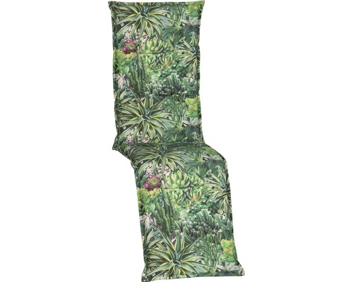 Galette d'assise 171 x 46 cm coton-tissu mélangé vert
