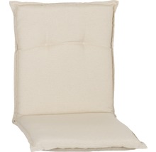 Galette d'assise pour siège à dossier bas 98 x 46 cm coton-tissu mélangé beige naturel