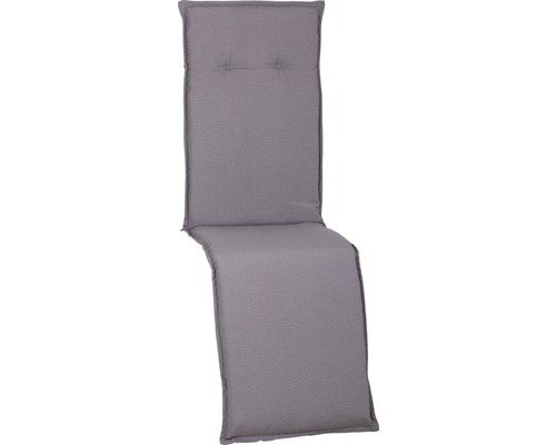 Galette d'assise 171 x 46 cm coton-tissu mélangé gris