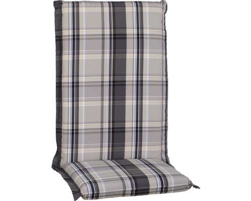 Galette d'assise pour siège à dossier haut 120 x 50 cm Dralon polyester gris