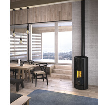 Poêle à pellets FreePoint Breeze acier noir 9,1 kW
