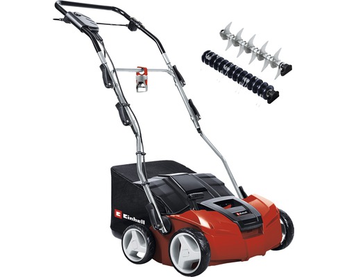 Einhell Rasenlüfter mit Fangkorb und zwei Walzen