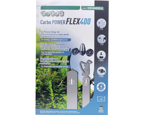 Kit de fumure CO2 pour plantes DENNERLE CarboPOWER Flex400