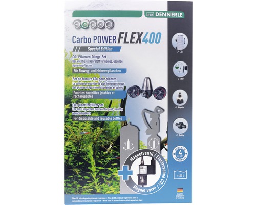 Kit de fumure CO2 pour plantes DENNERLE CarboPOWER Flex400 Special Edition