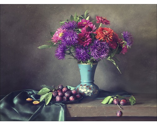 Tableau sur toile Flowers in Vase 57x77 cm