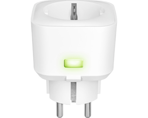 Weißer Zwischenstecker mit Betriebsanzeige