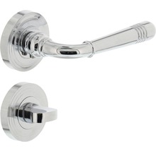 Türdrücker-Garnitur mit Drehknopf für Badezimmer oder Toilette