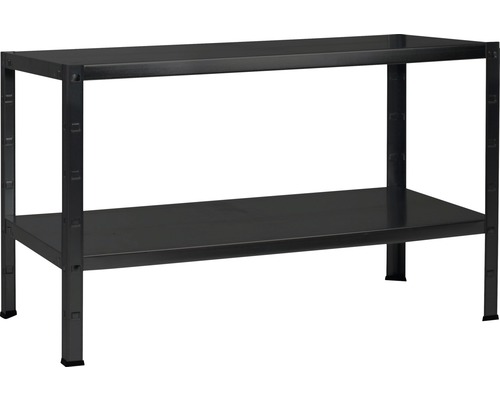 Étagère emboîtable Schulte noir 430x1000x400 mm 2 tablettes capacité de charge 130 kg