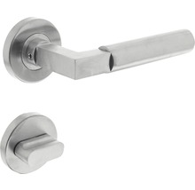 Türbeschlag-Set aus Edelstahl mit Drehriegel