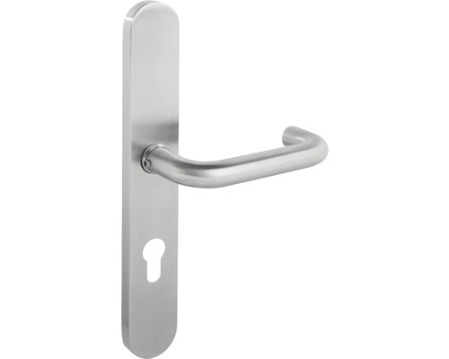 Poignée sur plaque longue Intersteel Rund XL cylindre profilé 72 mm acier inoxydable brossé Poignée sur plaque longue Intersteel Rund XL cylindre profilé 72 mm acier inoxydable brossé