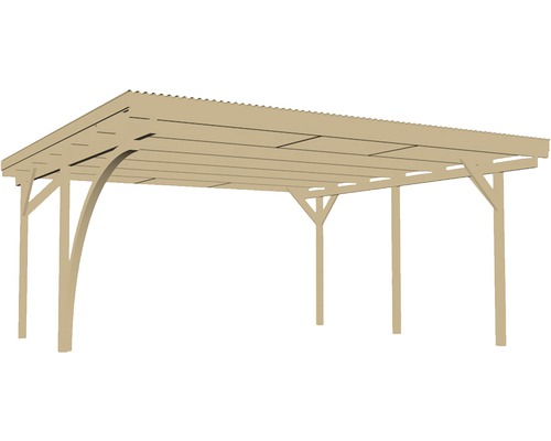 Freistehendes Carport aus Holz