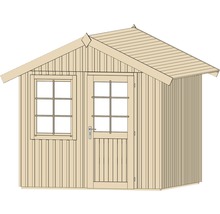 Gartenhaus weka Komfort-Schwedenhaus Gr.2 hohes Durchgangsmaß 195 cm, inkl. Fußboden 368 x 342 cm natur