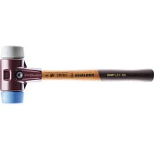 Maillet à embouts interchangeables Halder Simplex avec manche en bois, taille 50 mm