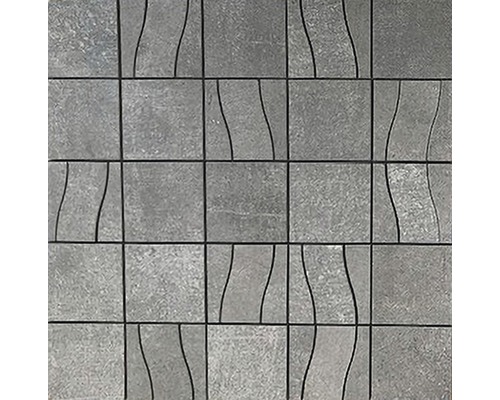 Mosaïque Metropolitan dark grey 30 x 30 cm
