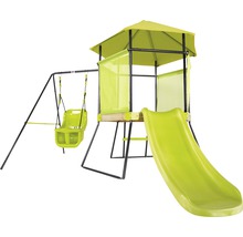 Spielturm mit Schaukel und Rutsche für den Garten