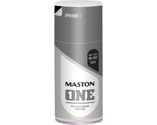 Peinture aérosol Maston ONE Satin RAL 7037 150 ml Peinture aérosol Maston One gris poussière RAL 7037