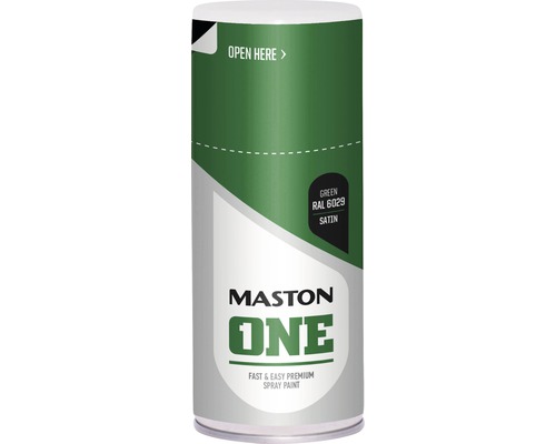 Peinture aérosol Maston ONE Satin Green RAL 6029 150 ml Peinture aérosol Mastson One vert RAL 6029