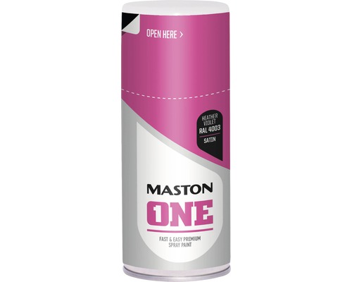 Peinture aérosol Maston ONE Satin RAL 4003 150 ml Maston One Peinture aérosol violet bruyère RAL 4003