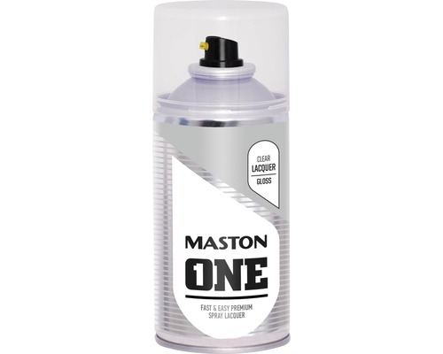 Peinture aérosol Maston ONE laque haute brillance 150 ml Bombe de laque transparente de Maston One