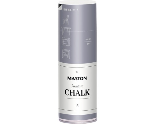 Bombe peinture à la chaux Maston pour meubles Dove Grey 400 ml Maston peinture pour meubles craie gris tourterelle, surface mate