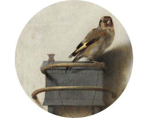 Papier peint panoramique intissé HRBC000031 Carel Fabritius Le Chardonneret Ø 95 cm