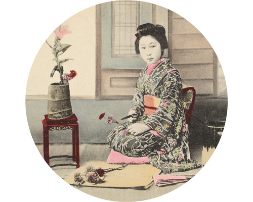 Papier peint panoramique intissé HRBC000075 Japan Geisha Ø 95 cm