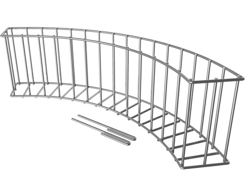 Étagère de douche en métal avec tiges de fixation