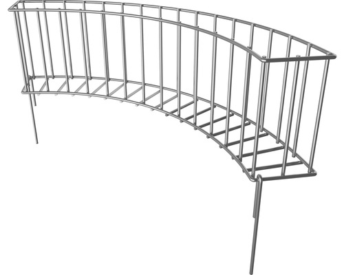 Bordure de pelouse en métal de forme incurvée pour la délimitation du jardin