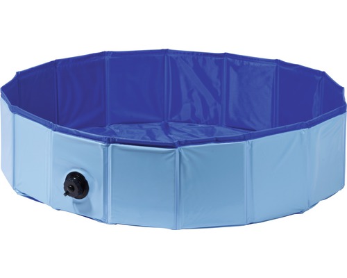 Hundepool S inkl. Wasserablaufventil Ø 80 x 20 cm blau