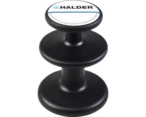 Support magnétique Ø 65 mm HALDER noir