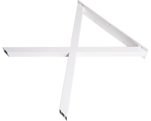 Pied de table en X blanc 710x700 mm 1 pièce-0