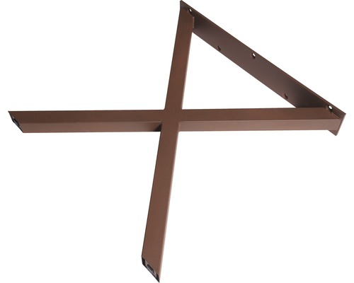 Pied de table en X aspect cuivre 710x700 mm 1 pièce