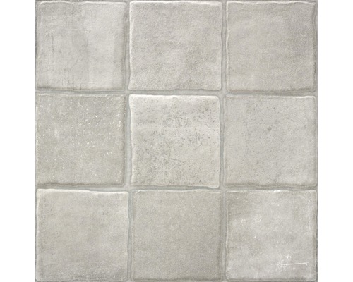 Feinsteinzeug Terrassenplatte Smartgrip Beton Dekor 1 rektifizierte Kante 60 cm x 60 cm x 2 cm Neun quadratische Bodenfliesen aus Steinzeug