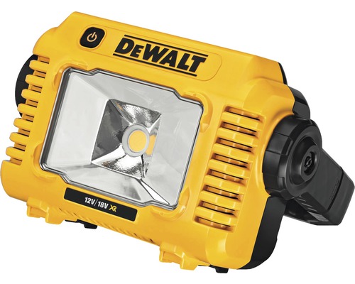 Logo DeWalt. Projecteur de travail LED à batterie 12 volts ou 18 volts XR.