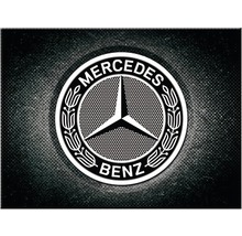 Magnet 6x8 cm Mercedes-Benz, Logo Black