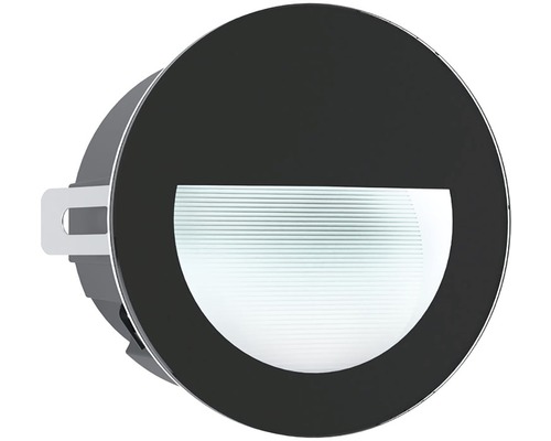 Éclairage encastré LED extérieur alu/plastique 1 ampoule 2,5W 320 lm 4000 K blanc neutre 125/117 mm Aracena noir/blanc