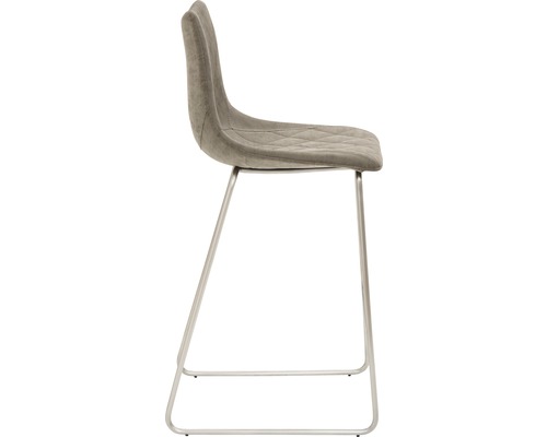 Chaise de bar Mayer Sitzmöbel 1175 47 x 51 x 99 cm acier inoxydable ,marron Chaise avec revêtement en tissu et cadre en métal