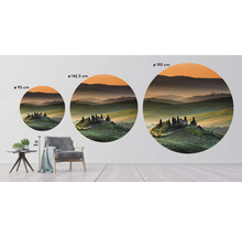 Papier peint panoramique intissé HRBC100022 Toscane 3 Ø 142,5 cm