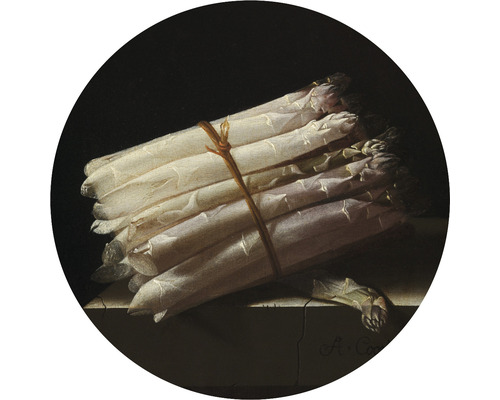Papier peint panoramique intissé HRBC100040 Adriaen Coorte Nature morte aux asperges Ø 142,5 cm Papier peint panoramique intissé HRBC100040 Adriaen Coorte Nature morte aux asperges Ø 142,5 cm