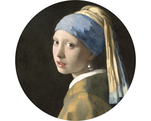 Fototapete Vlies HRBC100041 Jan Vermeers Das Mädchen mit den Perlenohringen Ø 142,5 cm